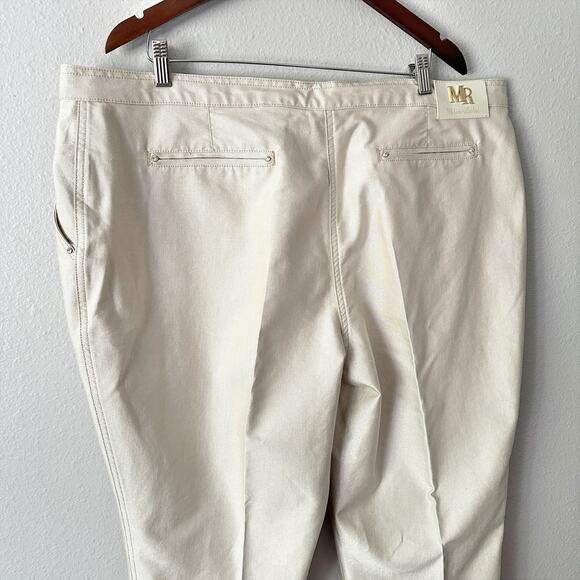 Marina Rinaldi Jeany Champagne Tapered Jeans 37" Inseam Women's Plus Size 22 - Picture 8 of 15
